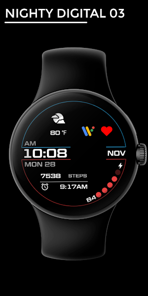 Nighty Digital 03 - watch face Screenshot 0