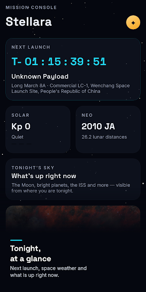 Stellara: Sky & Launches Screenshot 0