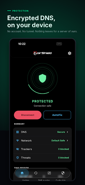 NoirShield: Encrypted DNS Screenshot 0