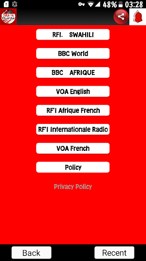 Radio BBC SWAHILI VOA RFI Screenshot 0