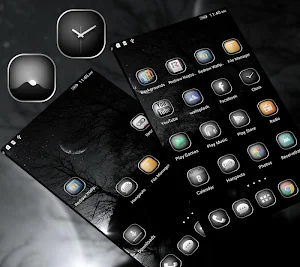 Black&White Launcher Theme screenshot 2