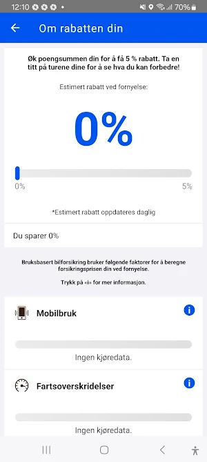 Bruksbasert bilforsikring Screenshot 2