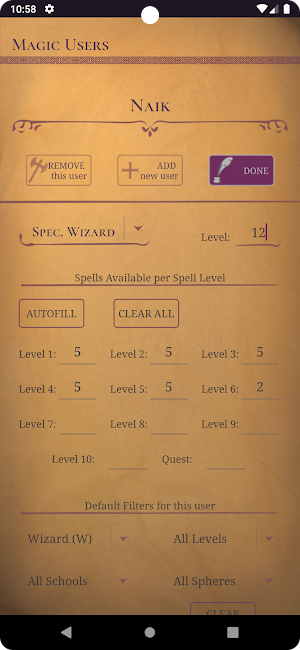 AD&D 2e Spellbook Enhanced Screenshot 2