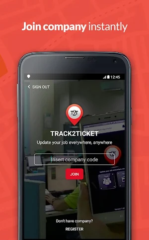 Track2Ticket (tracking and ass Screenshot 1