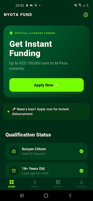 NYOTA FUND-EMPOWEREMENT Screenshot 0