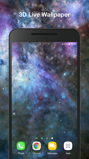 Ice Galaxy Live Wallpaper Screenshot 0