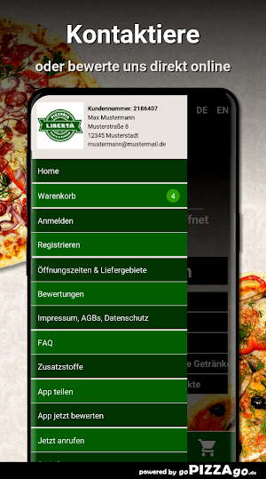 Pizzeria Liberta Nürnberg Screenshot 2