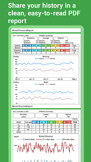 Blood Sugar & BP Log, TryNotes Screenshot 3