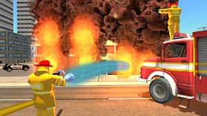 Fire Truck Flying Car Screenshot 1