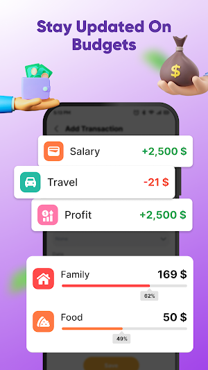 Money Log & Personal Budget Screenshot 1
