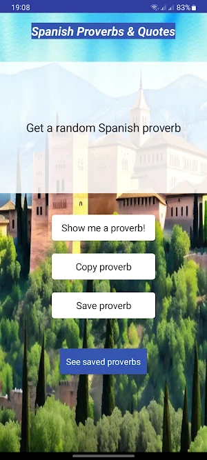 Spanish Proverbs & Quotes Screenshot 0