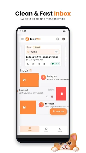 TempMail — Temporary Email Screenshot 1