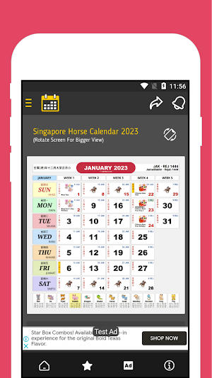 Holiday Calendar Singapore '23 Screenshot 1