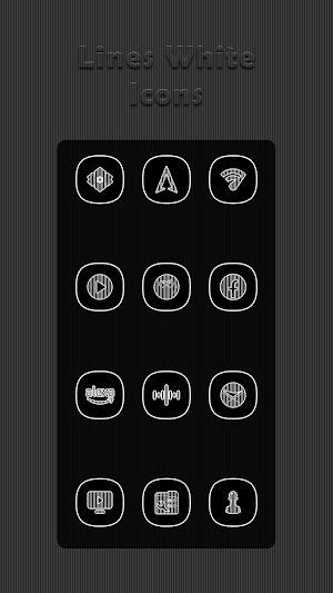 Vertical White Lines Icons Screenshot 3