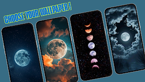 Moon Aesthetic Wallpaper 4K HD Screenshot 1