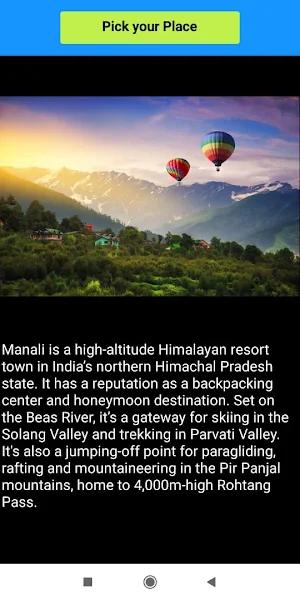 Tourist Destinations Screenshot 2
