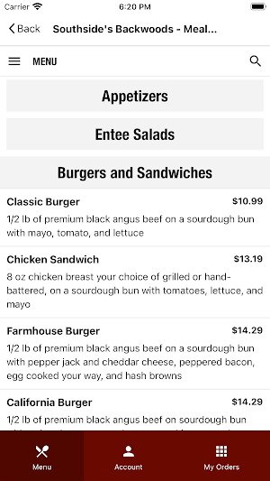 Southside Backwoods Steakhouse Screenshot 2