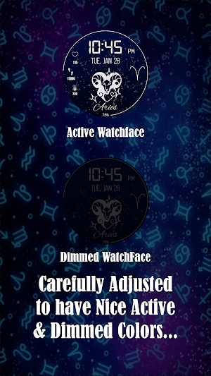 Zodiac Digital Watchface Screenshot 1