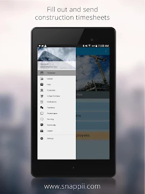 Construction time sheets Screenshot 0