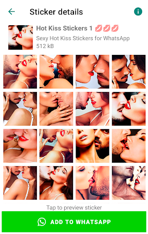 Sexy Kiss Sticker for WhatsApp Screenshot 0