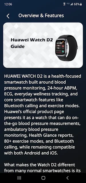 Huawei Watch D2 Guide Screenshot 2