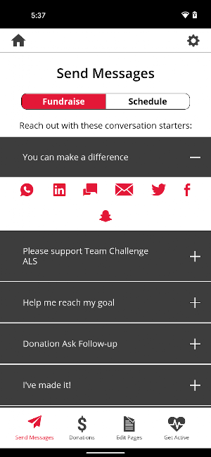 ALS Team Challenge Screenshot 2