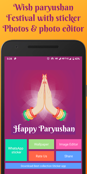 Happy Paryushan sticker,photo (Jain festival) Screenshot 0