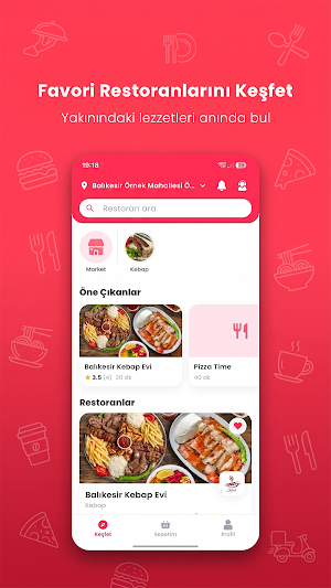 TıkGeldi - Yemek & Market Screenshot 0