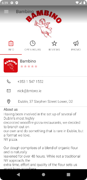 Bambino Dublin Screenshot 2