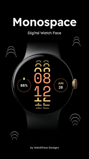 Monospace - Digital Watch Face Screenshot 0