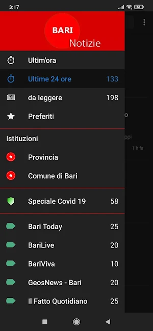 Bari notizie Screenshot 0