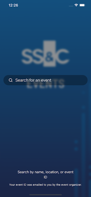SS&C Events Screenshot 1