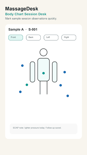 MassageDesk: Bodywork Notes Screenshot 0