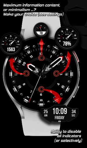 WFP 225 Brutal Watch Face Screenshot 1
