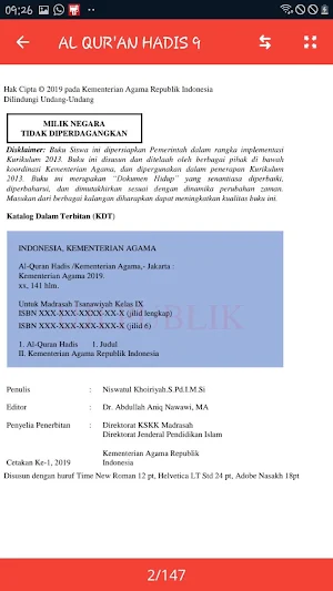Buku Qurdis MTs Revisi 2019 Screenshot 3