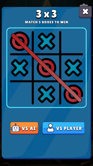 Tic Tac Toe XO - Mini Games Screenshot 1