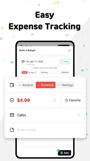 Money Tracker - Easy Budgeting Screenshot 1