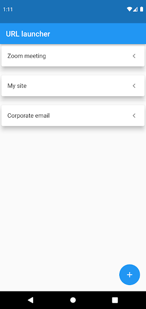 URL launcher Screenshot 0