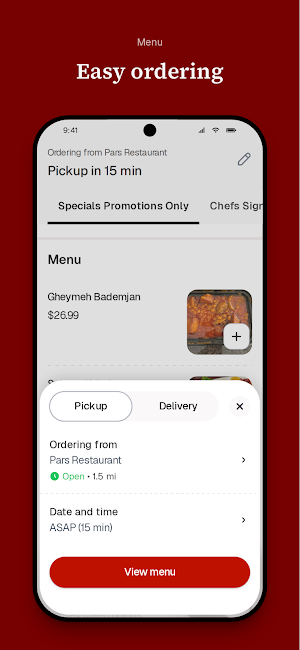 Pars Restaurant To Go Screenshot 2