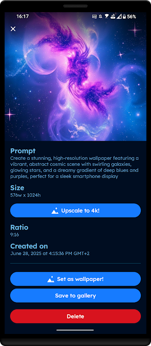 AI Wallpaper Creator - WaveGen Screenshot 3