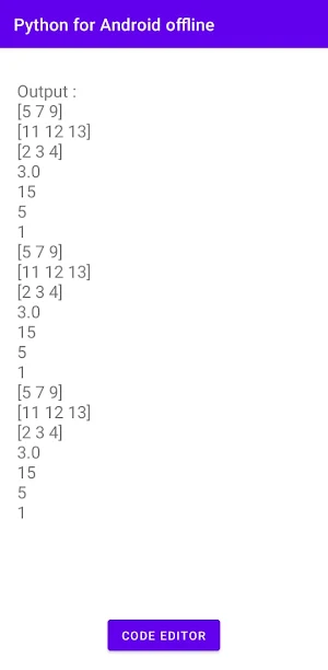 Python on Android offline Screenshot 1