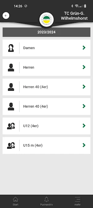 1. TC Grün-G. Wilhelmshorst Screenshot 1