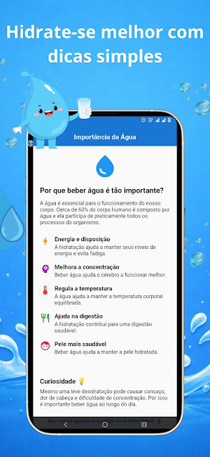 Gotinha -Lembrete de Água Screenshot 3