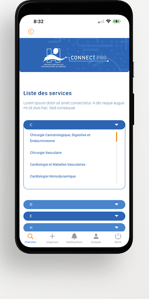 CHU de Nantes ConnectPro Screenshot 2