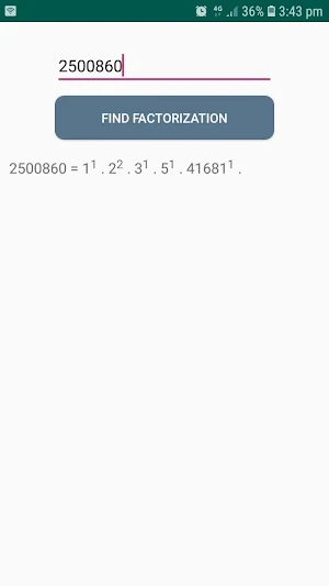 HCF and LCM+Factorization+Fraction Calc (No ADS) Screenshot 2