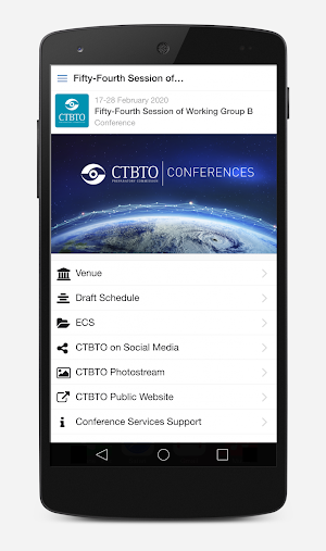 CTBTO Events Screenshot 2