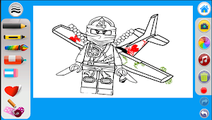 Coloring  Ninja Go Book Screenshot 1