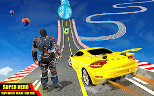 Mega Ramp Car :Spider Car Game Screenshot 1