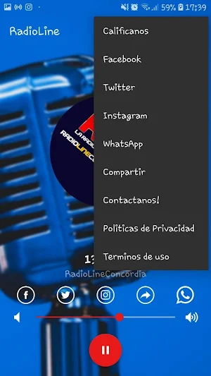 RadioLine Concordia Screenshot 1