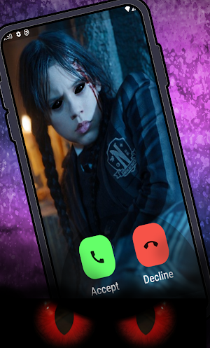 Wednesday Adams Fake Call Screenshot 1